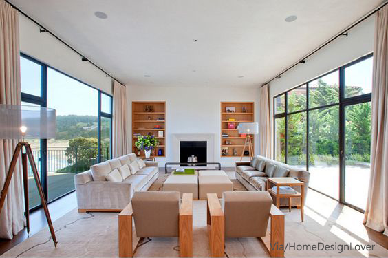 Long living room designs