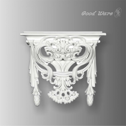 Polyurethane decorative wall decor shelves