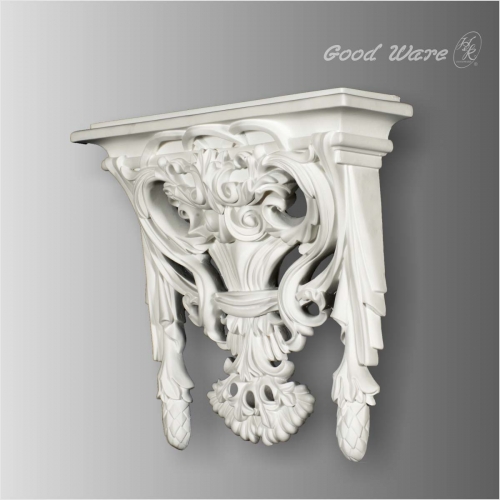 Polyurethane decorative wall decor shelves