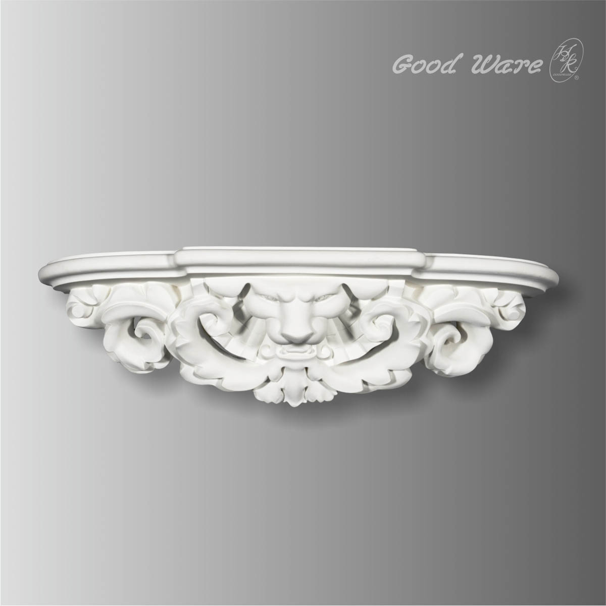 Antique baroque shelf for wall decor