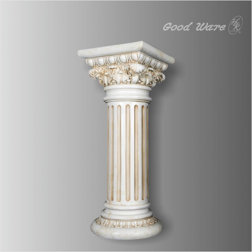 Roman corinthian plant pedestal column