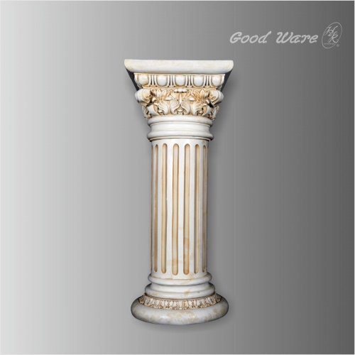 Roman corinthian plant pedestal column