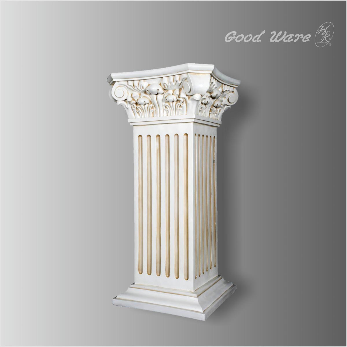 Antique square column pedestal stand for sale