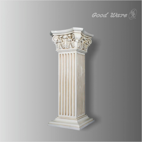 Antique square greek column pedestal for wedding