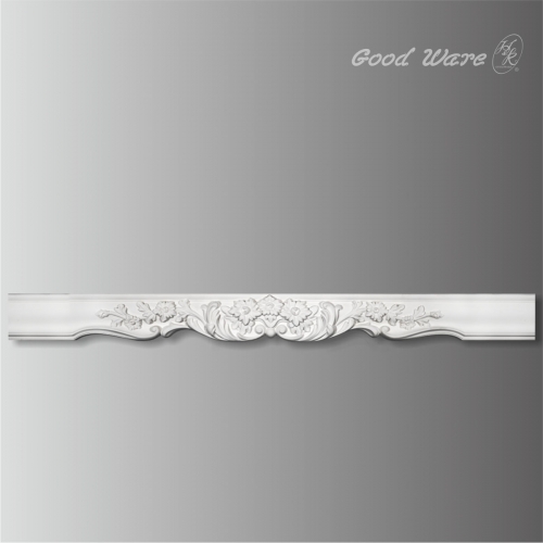 Polyurethane decorative curtain molding