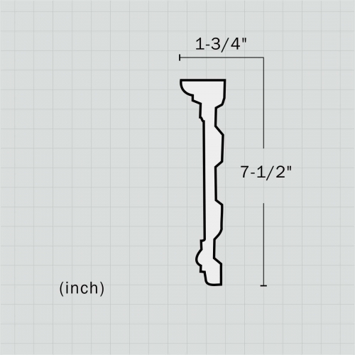Polyurethane decorative fireplace molding trim