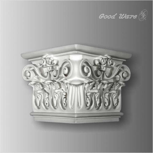 Polyurethane decorative corner fireplace decor