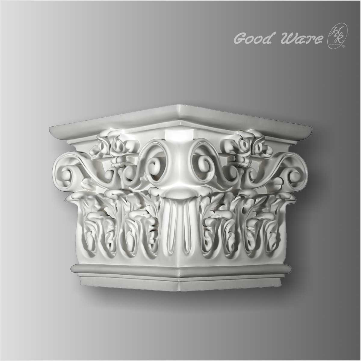 Polyurethane decorative corner fireplace decor