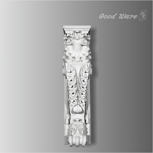 Polyurethane decorative molding around fireplace