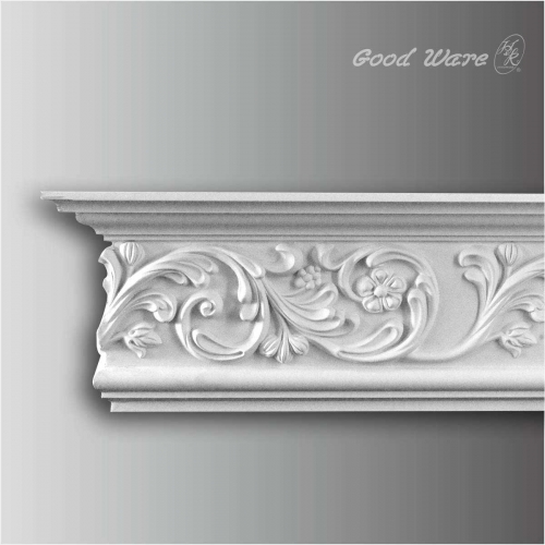 Decorative polyurethane crown molding for sale
