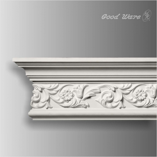 Polyurethane floral crown molding