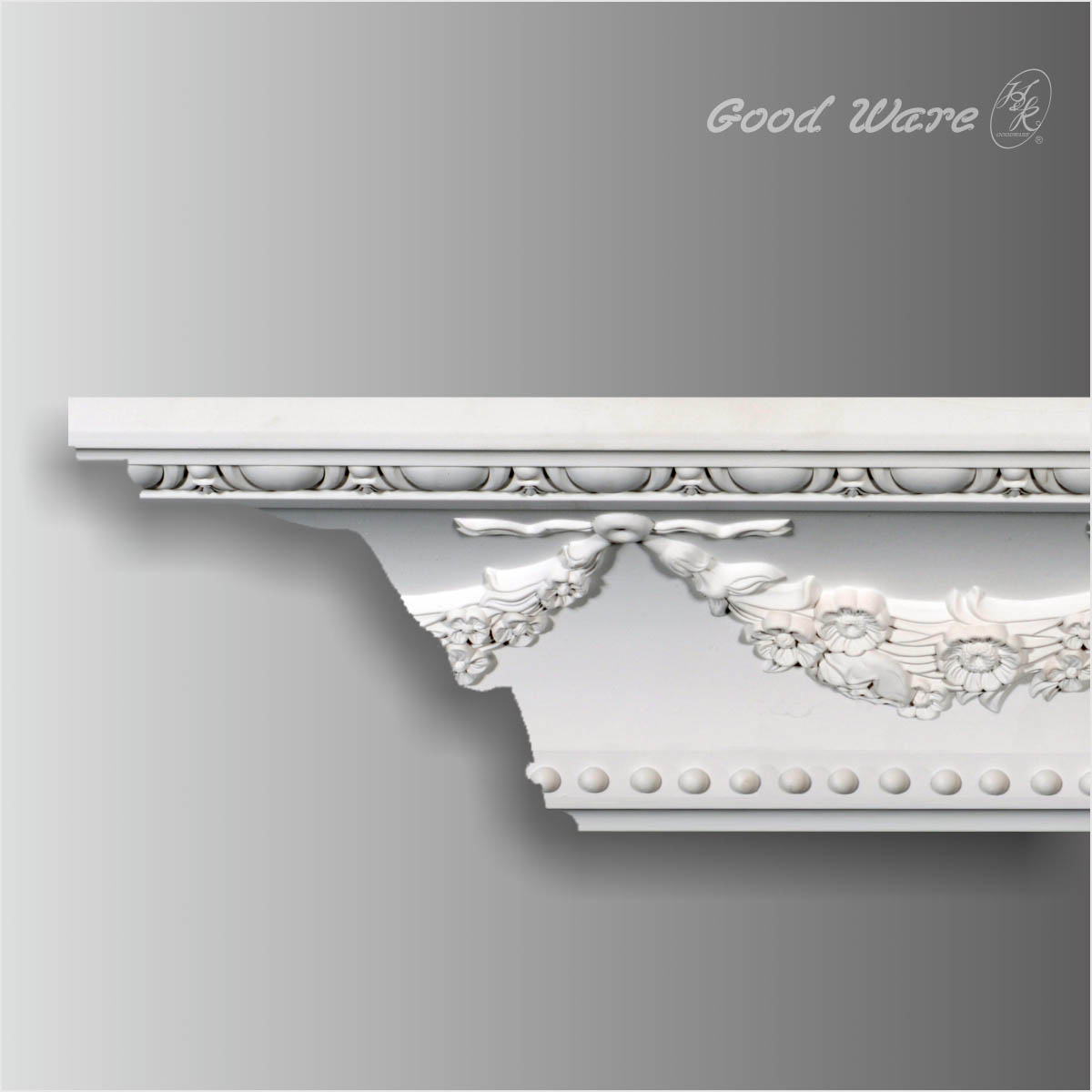 Egg and dart large cove moulding