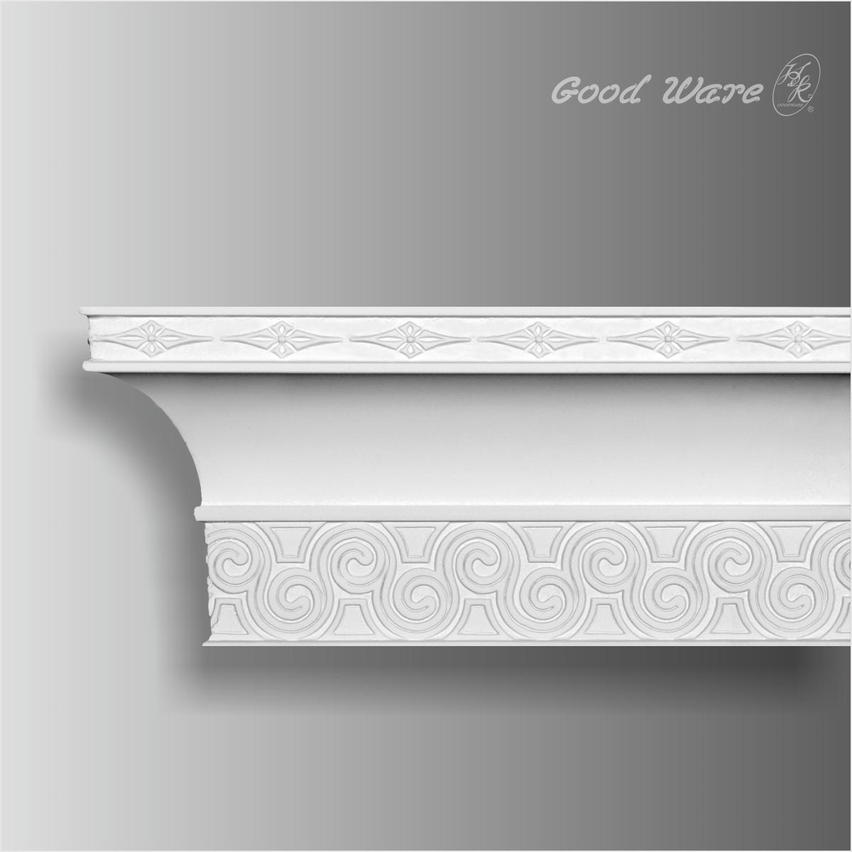 Decorative polyurethane cornice moulding