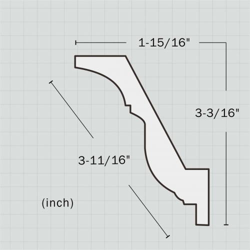 Wholesale egg and dart crown moulding