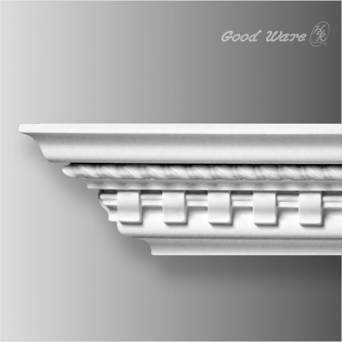 Decorative ceiling dentil cornice molding