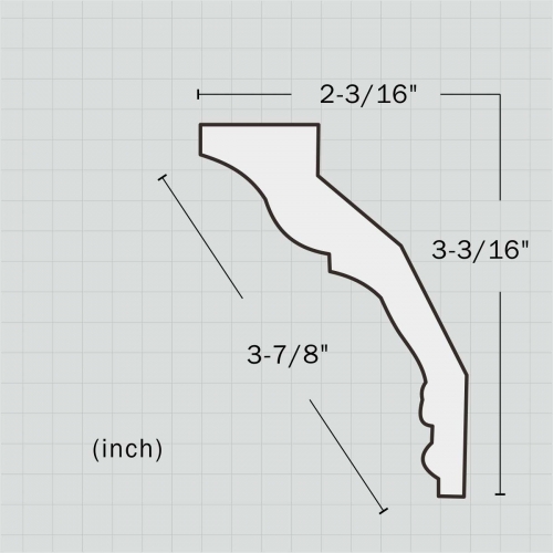 Polyurethane floral cornice mouldings