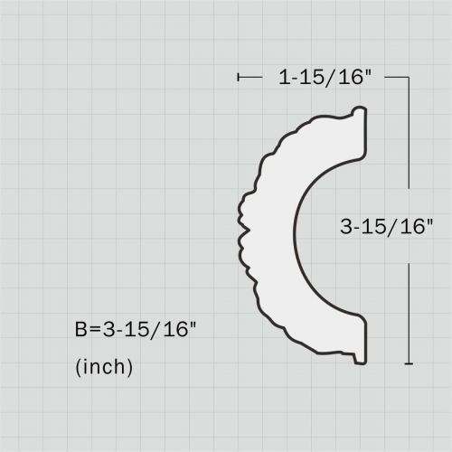 Polyurethane chair rail stair trim molding wall