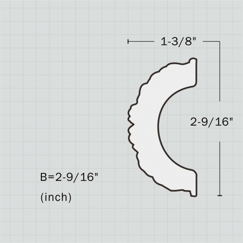 Polyurethane wall ceiling trim molding