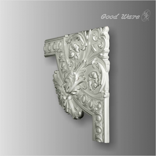 Polyurethane floral panel corner architectural molding