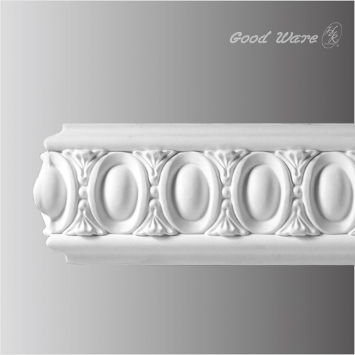 Polyurethane egg and dart chair rail molding
