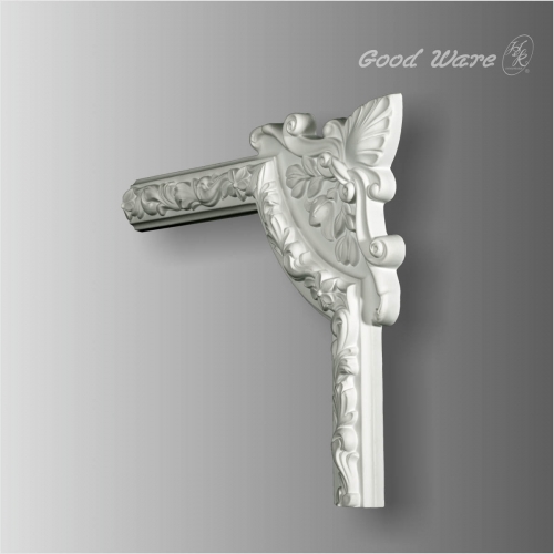 Polyurethane fleur de lis panel molding corner