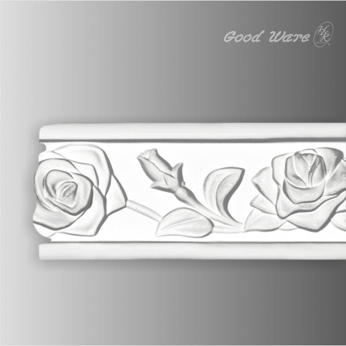 Decorative wall chair rail trim moulding