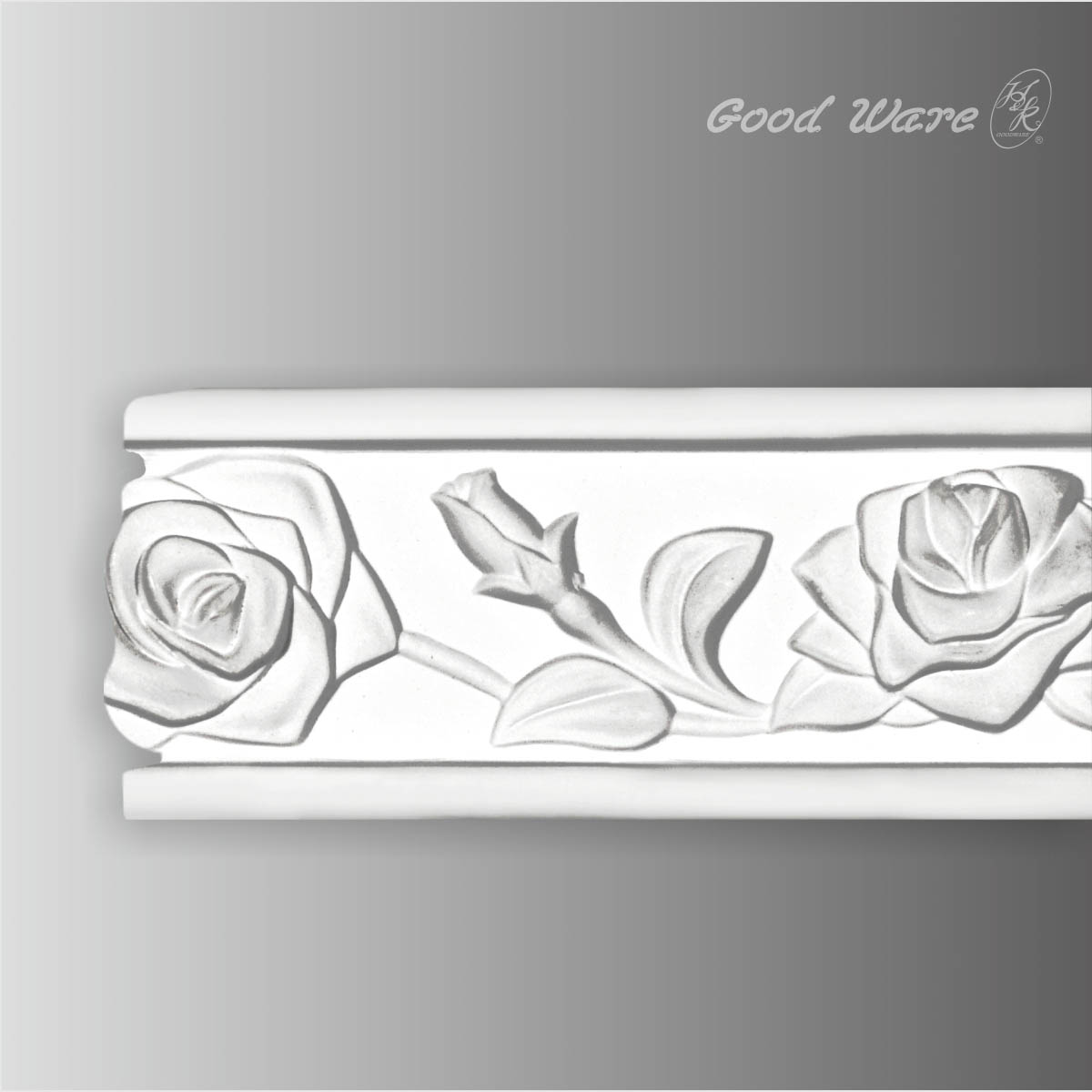 Decorative wall chair rail trim moulding