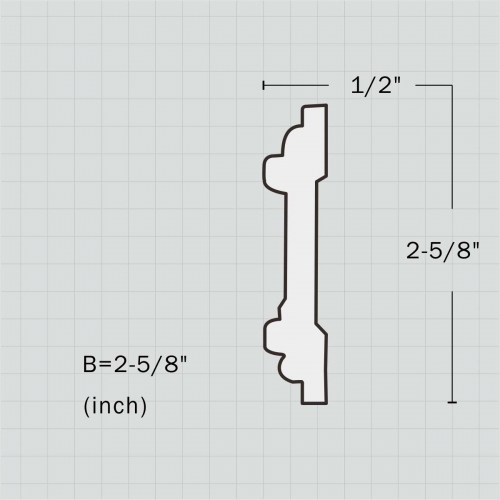 Decorative polyurethane wall frame moulding