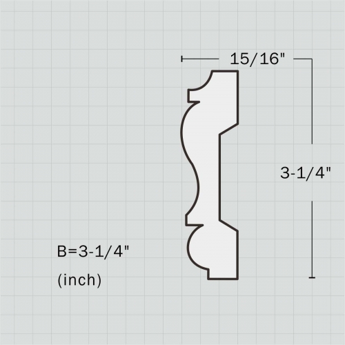 Polyurethane chair trim molding