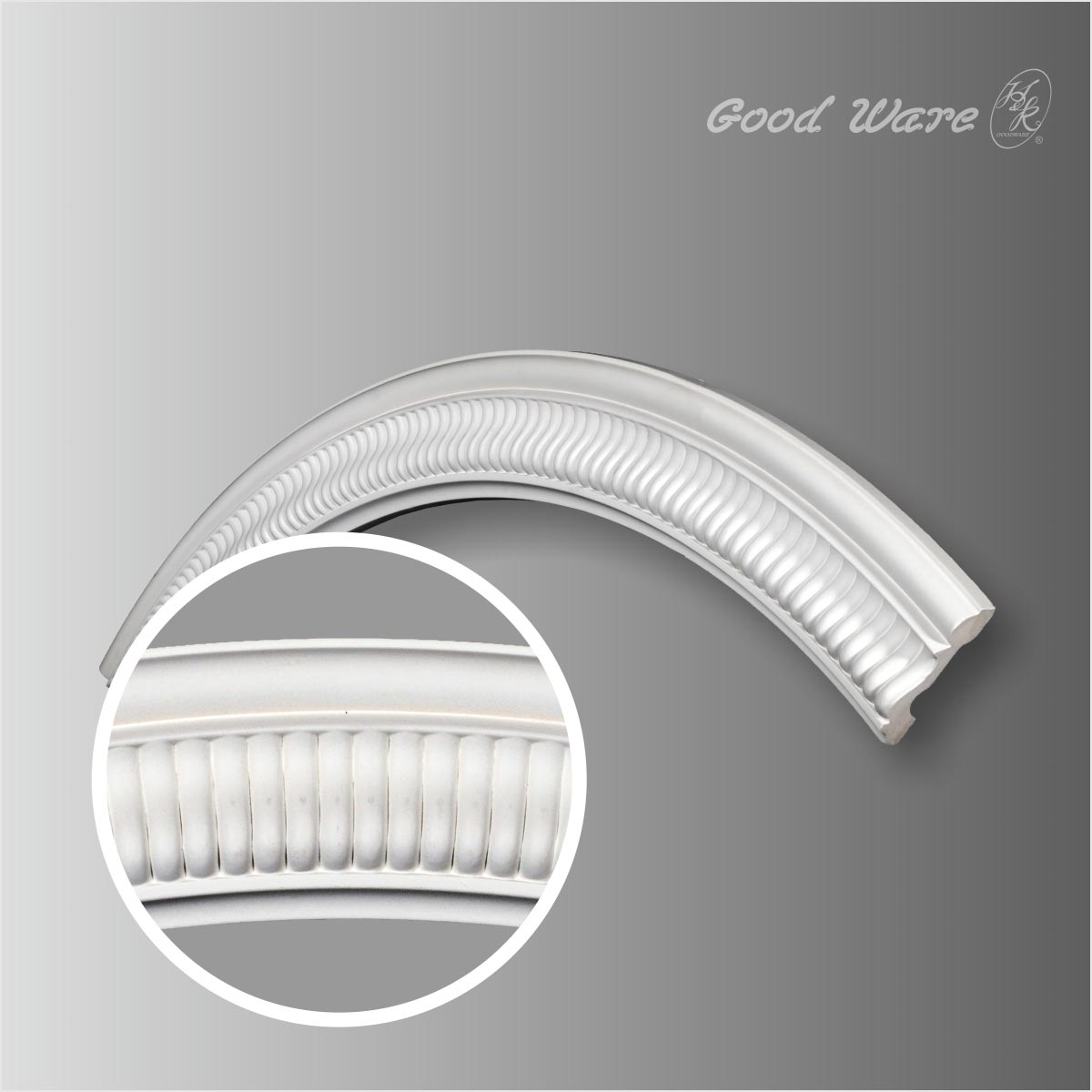 Polyurethane decorative circular trim molding