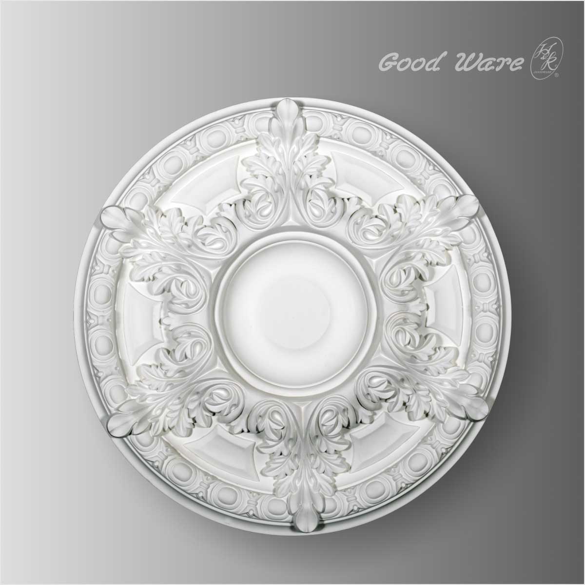 Polyurethane victorian ceiling light medallion