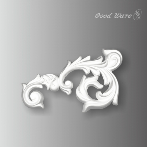 Polyurethane interior wall decor applique