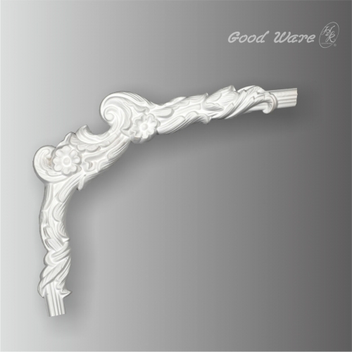 HK-0107/L Polyurethane floral panel corner molding trim