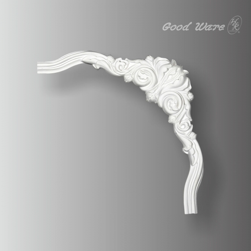 Decorative architectural panel molding corner