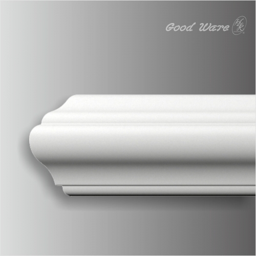 Polyurethane small chair rail in bathroom
