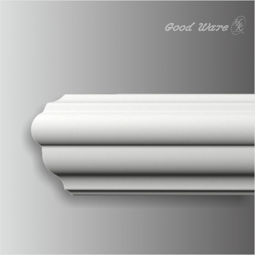 Polyurethane simple white chair rail dining room