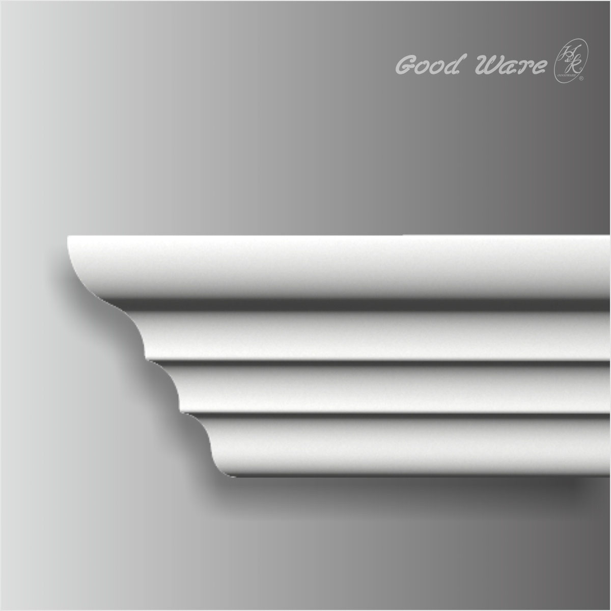 Polyurethane simple crown molding chair rail