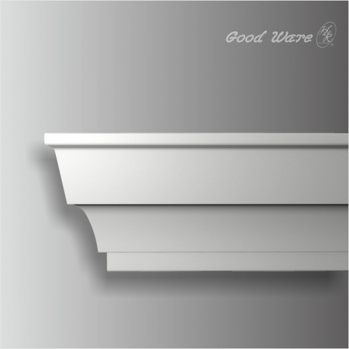 Polyurethan plain crown moulding kitchen cabinets
