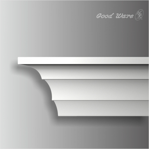 Polyurethane white contemporary crown molding
