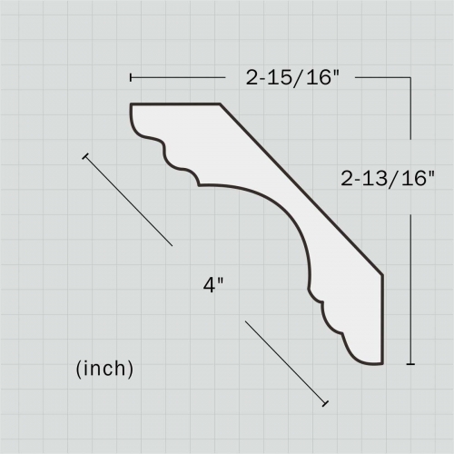 polyurethane smooth crown molding
