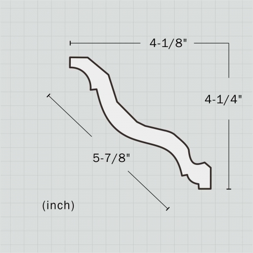 polyurethane plain wholesale crown molding