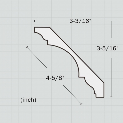 Plain crown molding for kitchen cabinets