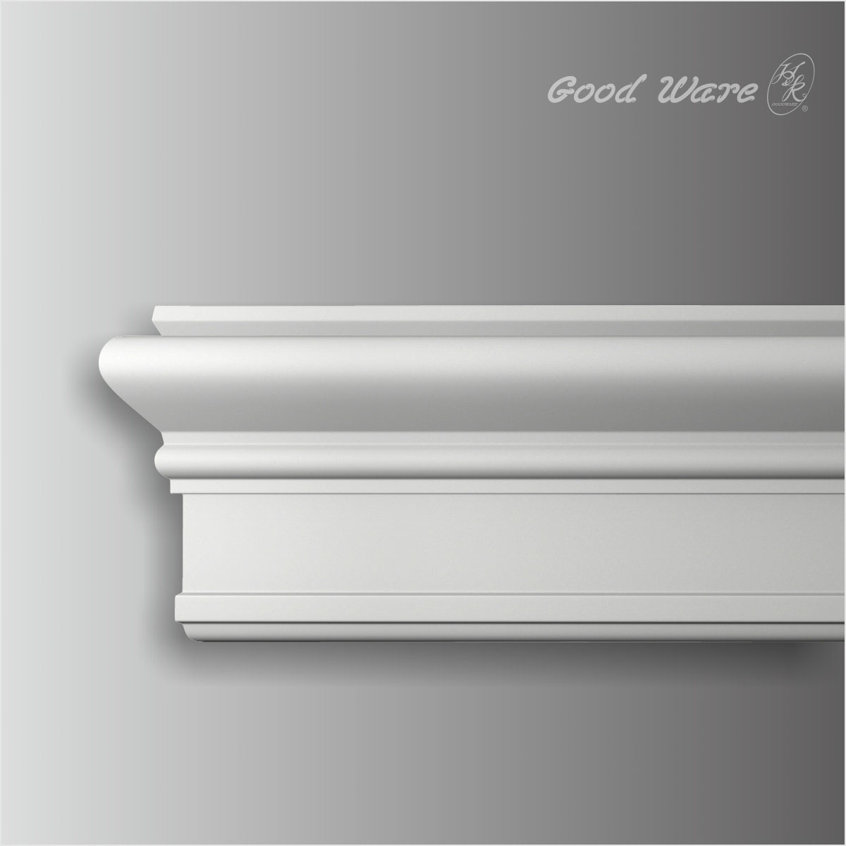 Polyurethane smooth trim for walls
