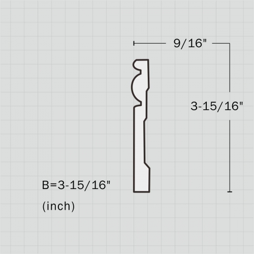polyurethane decorative interior baseboard trim