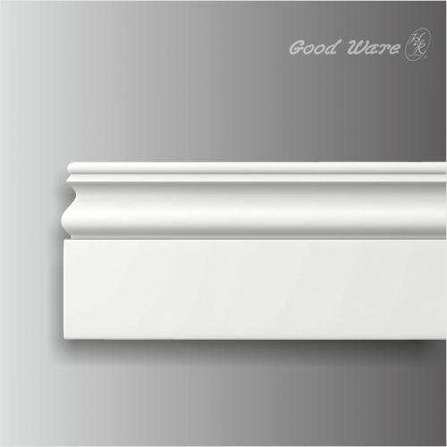 polyurethane classic white baseboard molding