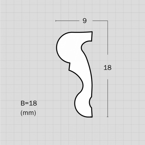 Interior flexible crown molding for sale