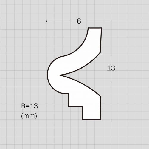 Ornamental flexible crown moulding