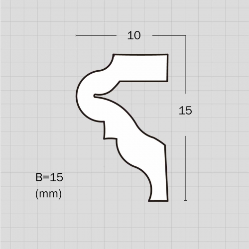 Decorative flex mold trim for archways