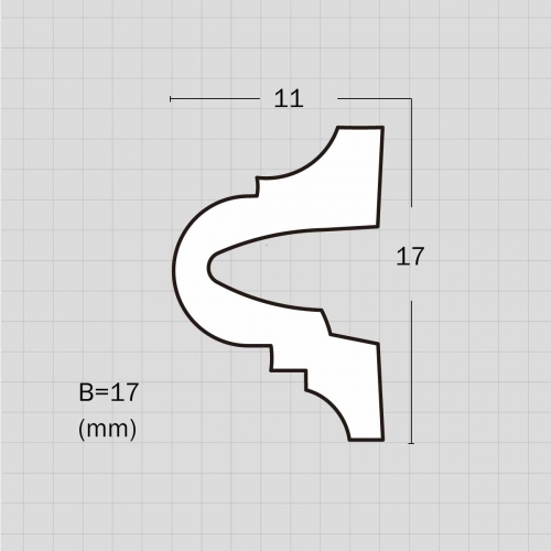 Decorative interior flexible base molding