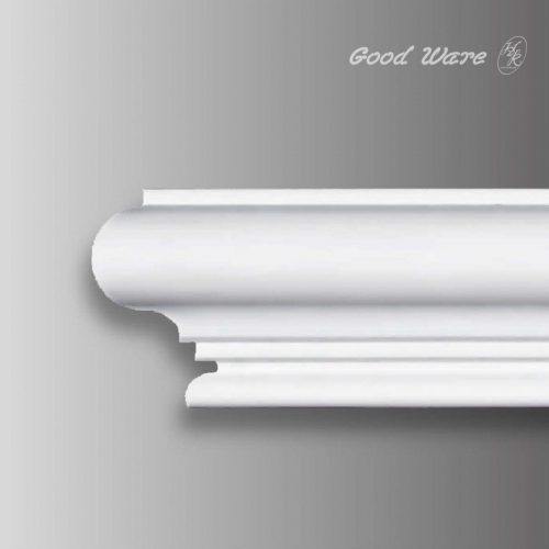 White flexible baseboard moulding